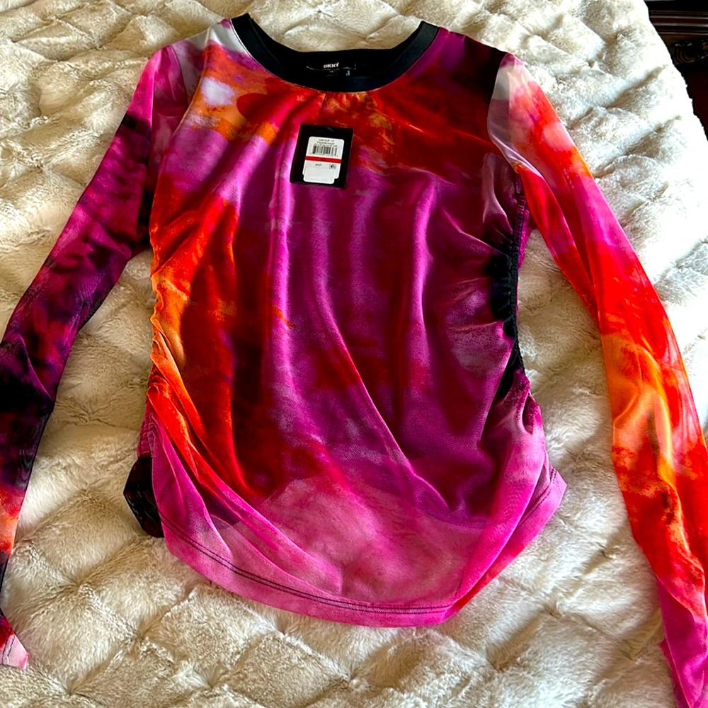 DKNY illusion top